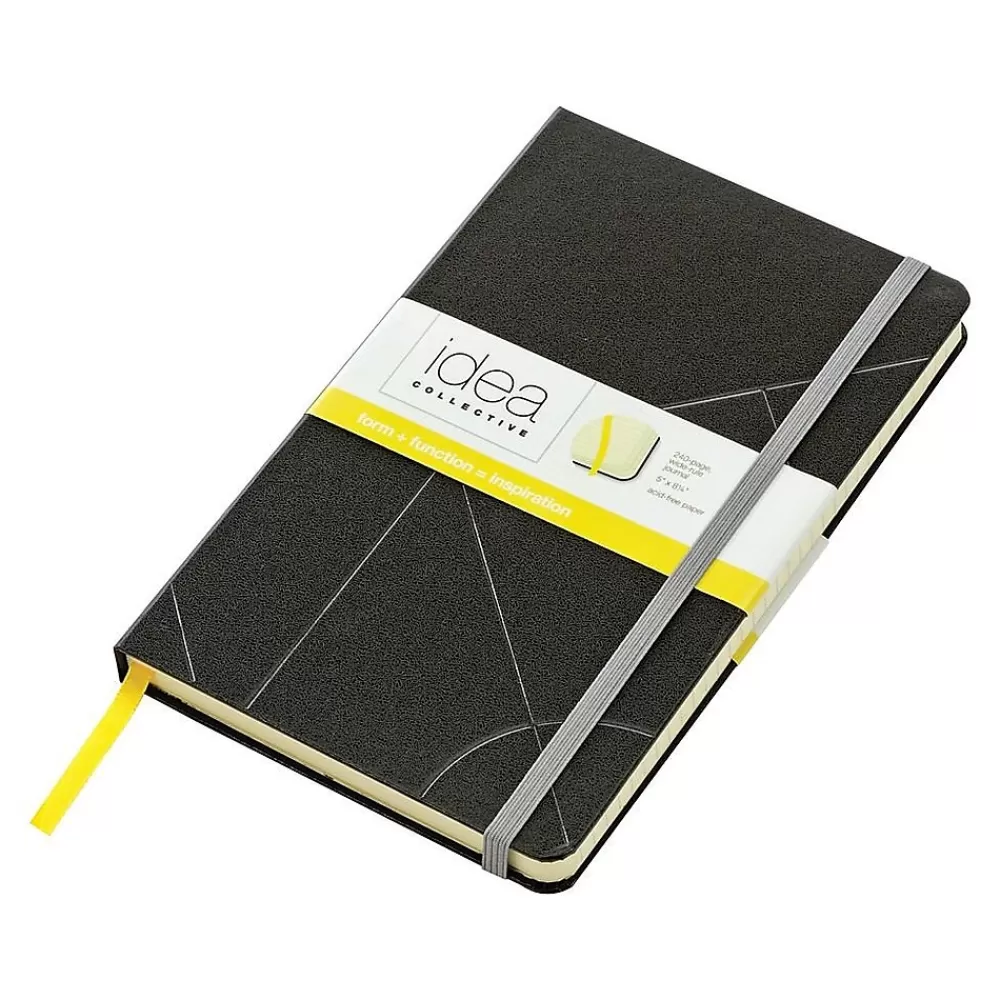 TOPS Journals<Idea Collective Journal, 5" x 8.25", Wide Ruled, Black, 240 Pages (56872)