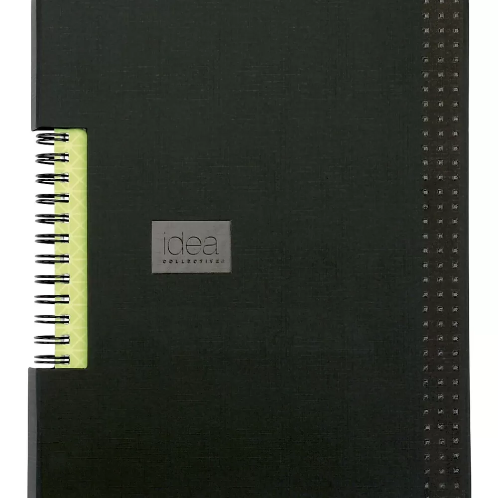 TOPS Notebooks<Idea Collective 1-Subject Professional Notebooks, 5.8" x 8.3", College Ruled, 80 Sheets, Black (56897)