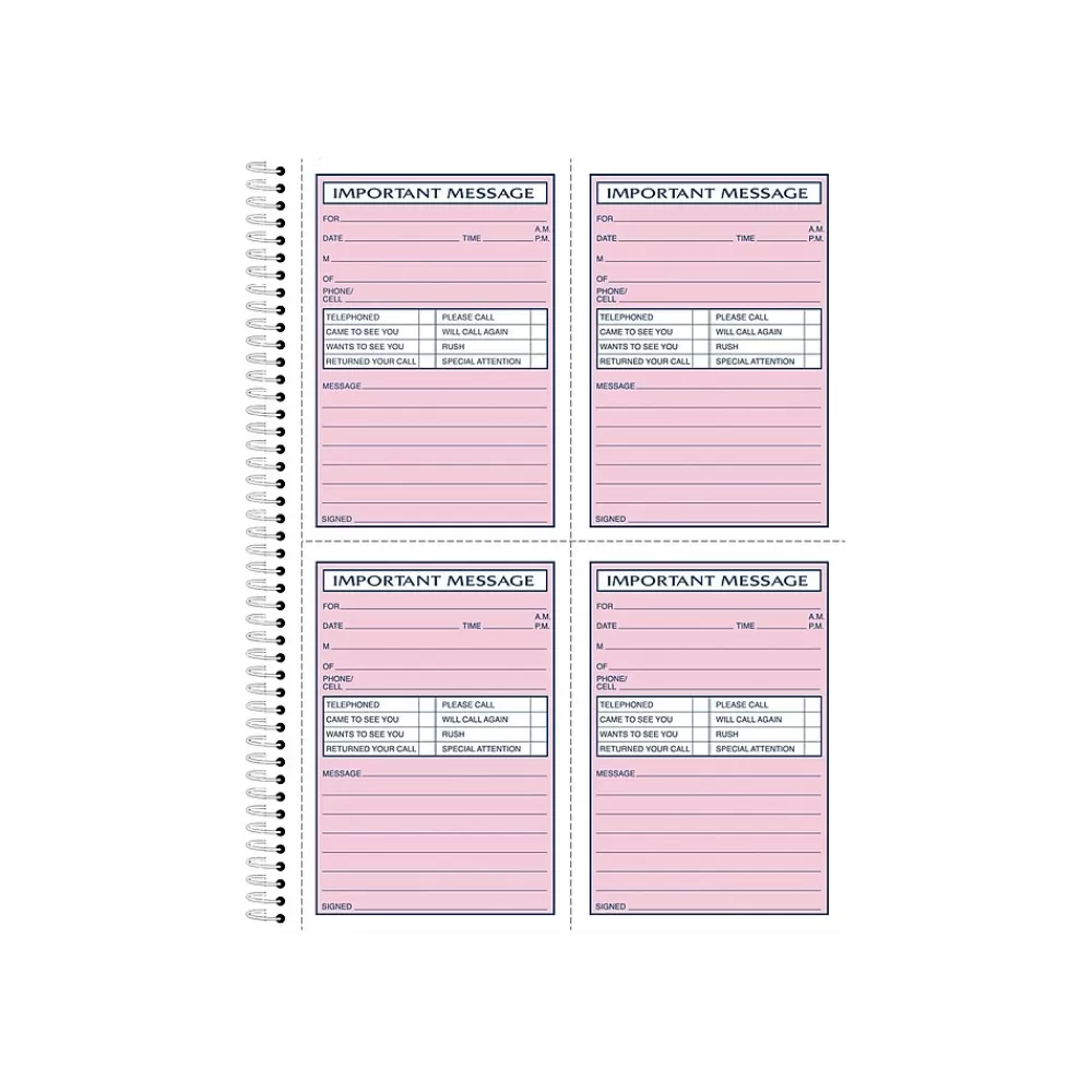 TOPS Notepads<Message Pad, 8.25" x 11", White, 50 Sheets/Pad (4009)