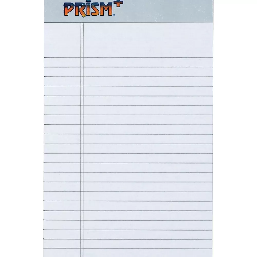 TOPS Notepads<® Prism+™ Legal Pad, Green, Jr Legal Ruled, 5" x 8", 50 Sheets/Pad, 12/Pk