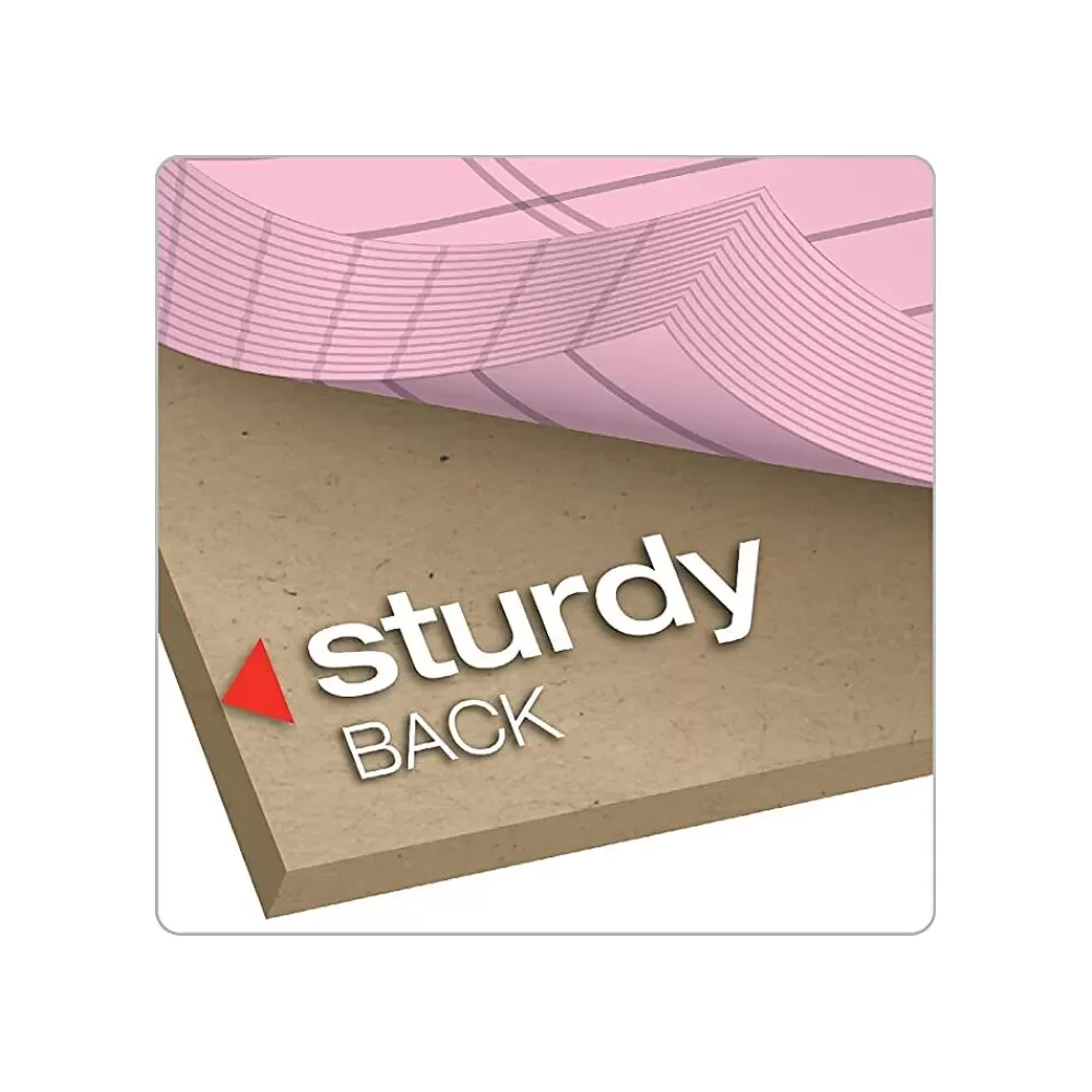 TOPS Notepads<Prism Notepad, 5" x 8", Narrow Ruled, Assorted, 50 Sheets/Pad, 6 Pads/Pack (TOP63016)