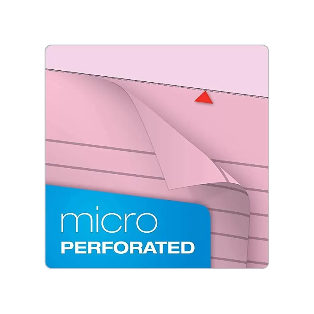 TOPS Notepads<Prism Notepad, 5" x 8", Narrow Ruled, Assorted, 50 Sheets/Pad, 6 Pads/Pack (TOP63016)