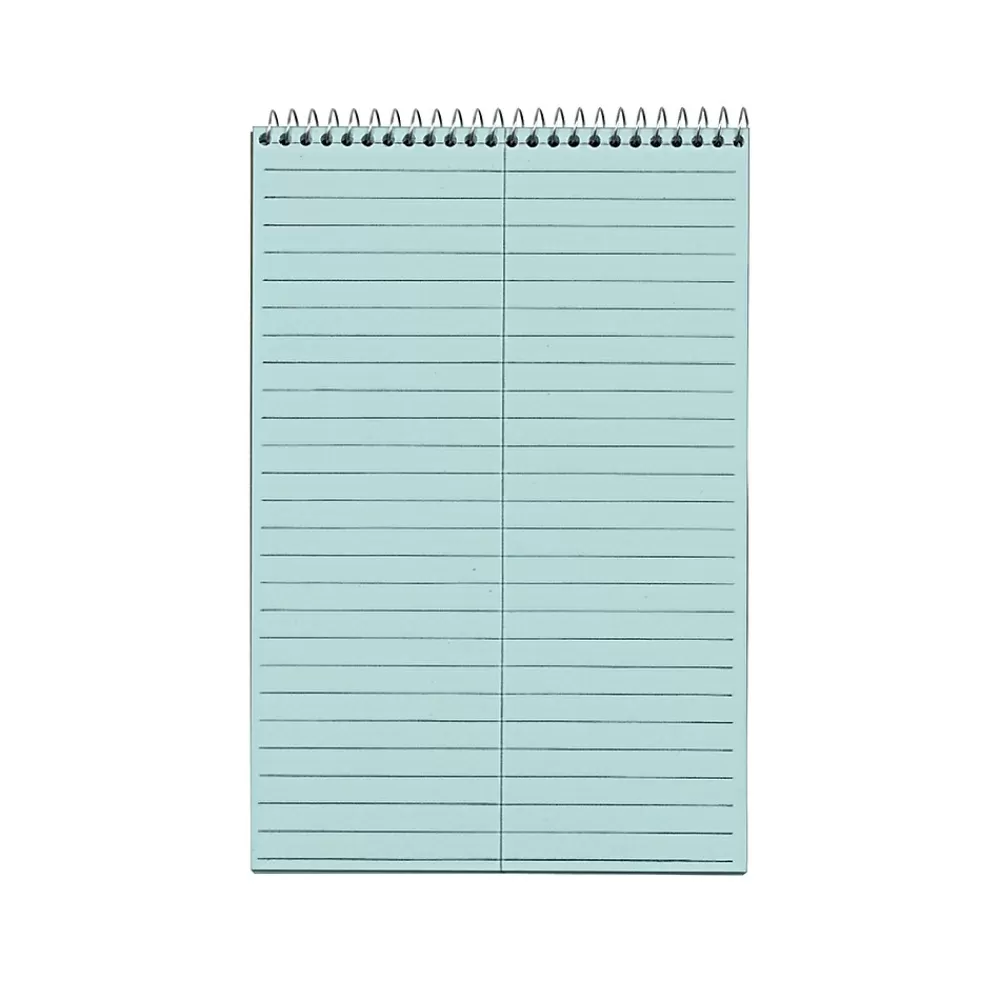 TOPS Notepads<Prism Steno Pads, 6" x 9", Gregg, Blue, 80 Sheets/Pad, 4 Pads/Pack (TOP 80284)