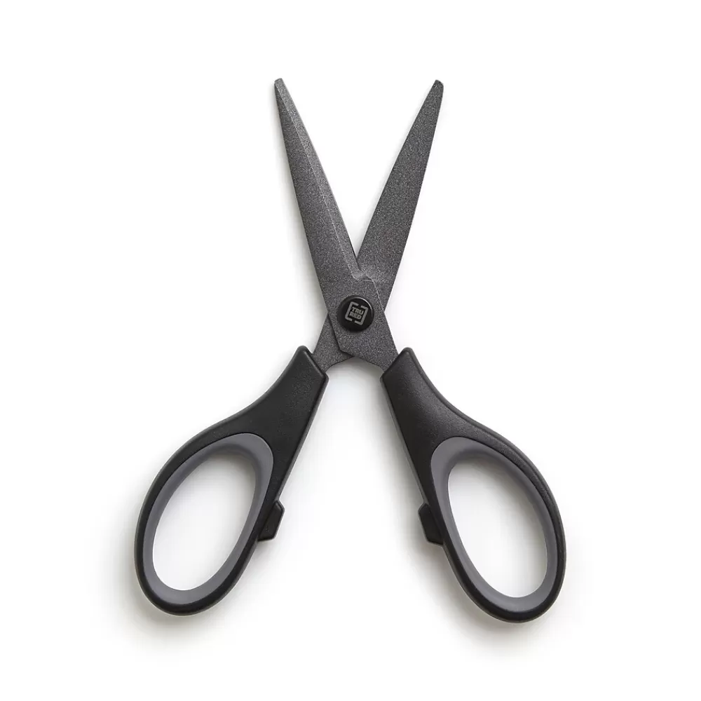 TRU RED Scissors<™ 5" Non-Stick Titanium Coated Scissors, Straight Handle (TR55021)
