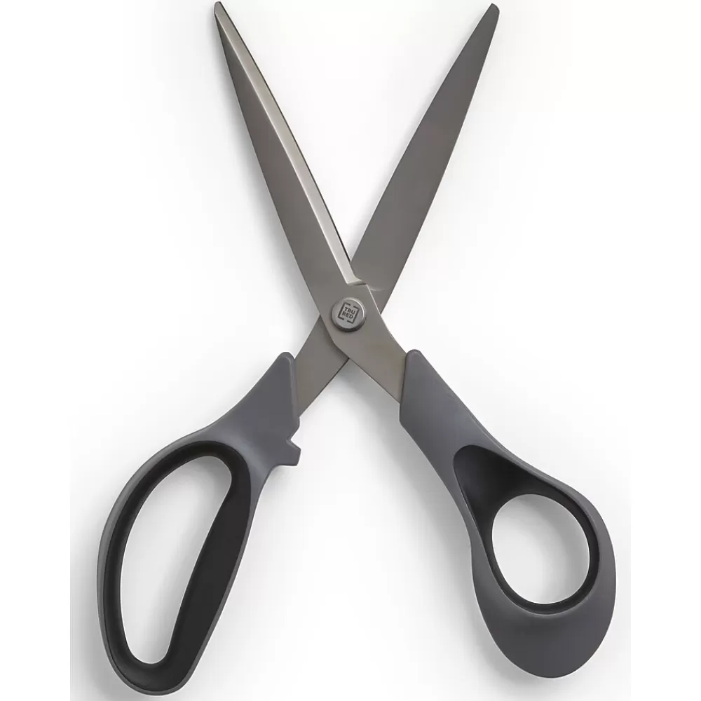 TRU RED Scissors<™ 8" Stainless Steel Scissors, Straight Handle, 2/Pack (TR55022)