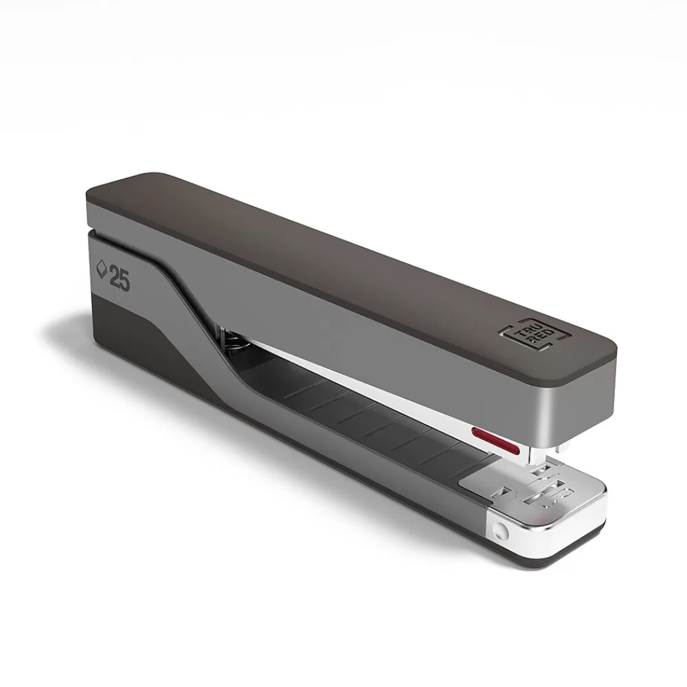 TRU RED Staplers<™ Desktop Stapler, 25 Sheet Capacity, Gray/Black (TR58079)