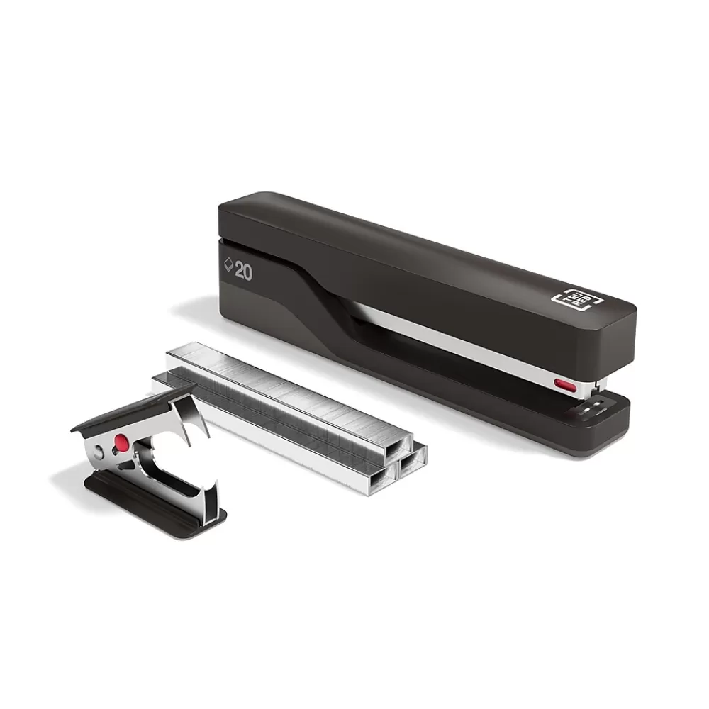 TRU RED Staplers<™ Desktop Stapler Kit, 20-Sheet Capacity, Black