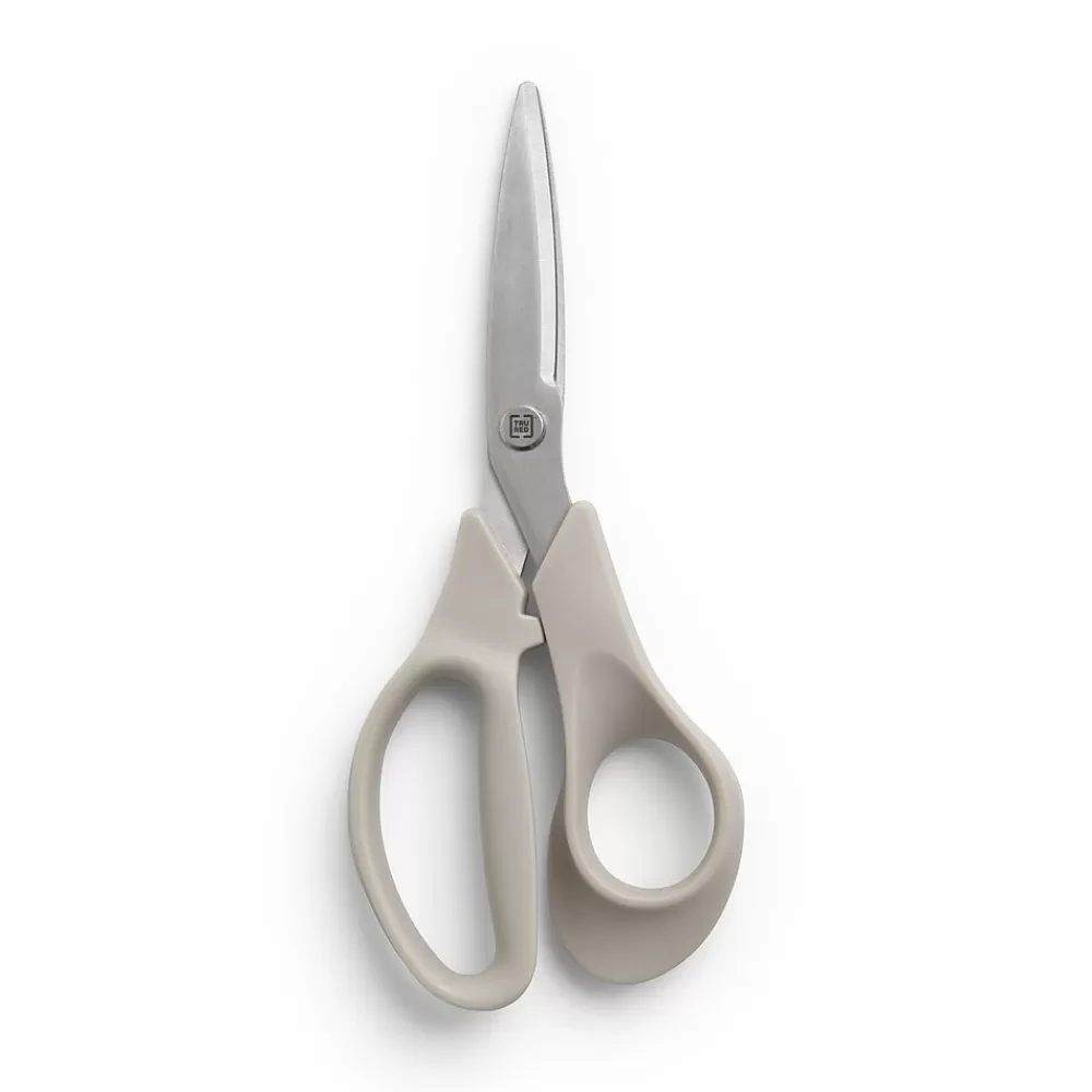 TRU RED Scissors<™ Ergonomic 7" Stainless Steel Scissors, Straight Handle, Assorted Colors (TR55035)