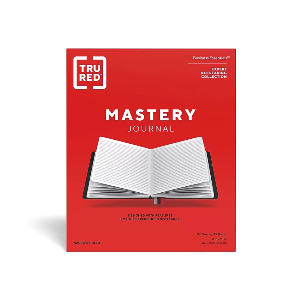 TRU RED Journals<™ Large Mastery with Pocket Journal, /Red (TR58437)