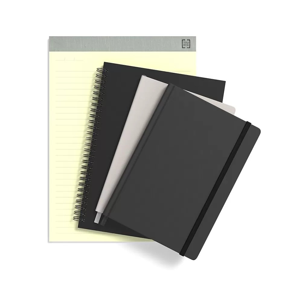 TRU RED Subject Notebooks<™ Large Soft Cover Project Planner Notebook, Black (TR54986)