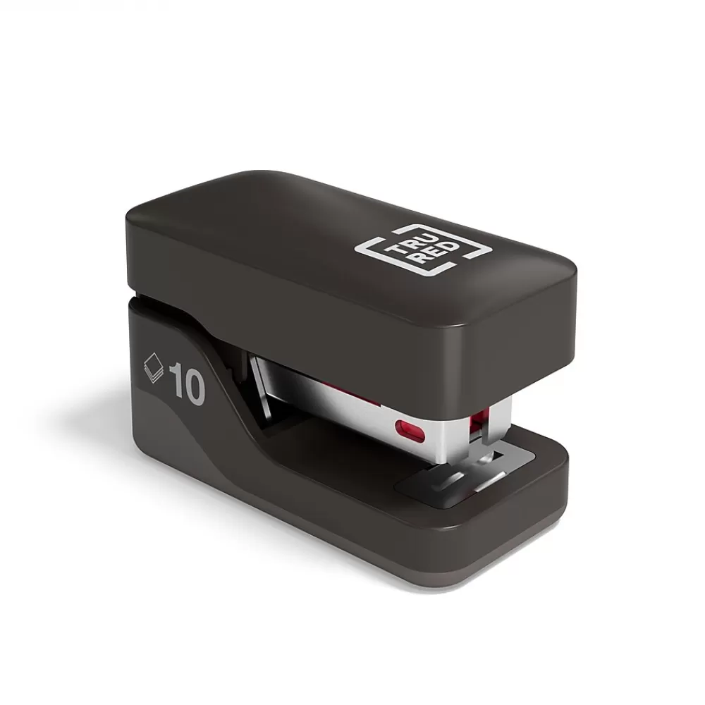 TRU RED Staplers<™ Mini Stapler, 10-Sheet Capacity, Black (TR58084)