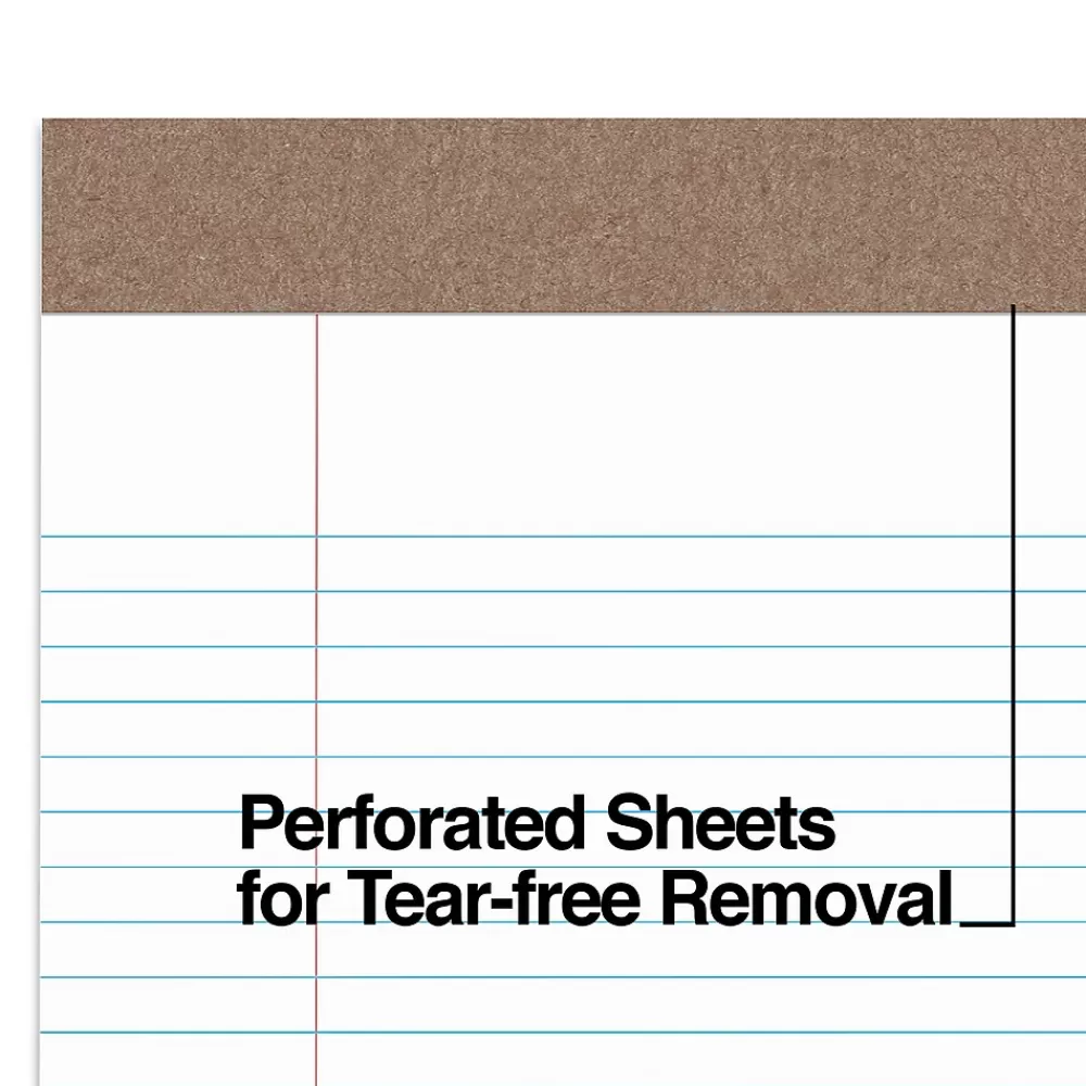 TRU RED Notepads<™ Notepad, 8.5" x 11.75", Narrow Ruled, , 50 Sheets/Pad, Dozen (TR59938/TR58187)