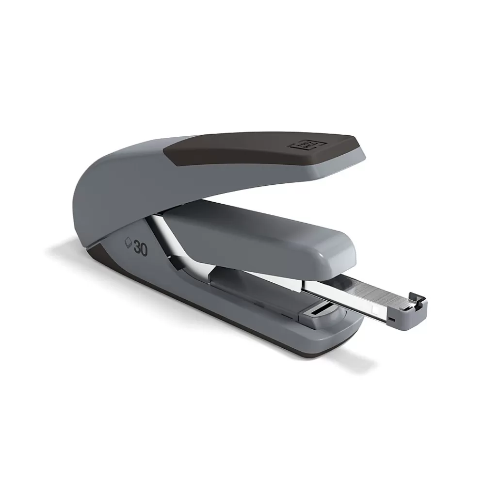 TRU RED Staplers<™ One-Touch DX-4 Desktop Stapler, 30-Sheet Capacity, Black/Gray (TR58483)