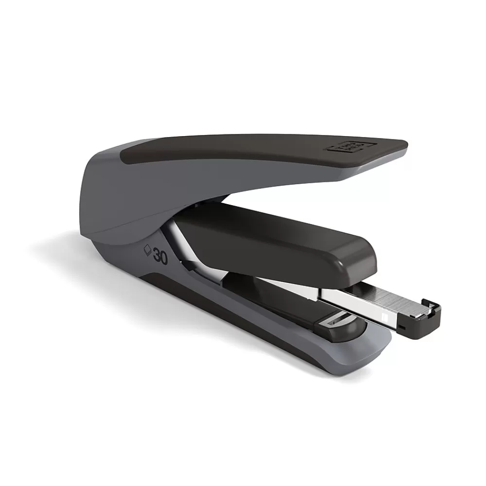 TRU RED Staplers<™ One-Touch Executive Desktop Stapler, 30-Sheet Capacity, Black (TR58489)