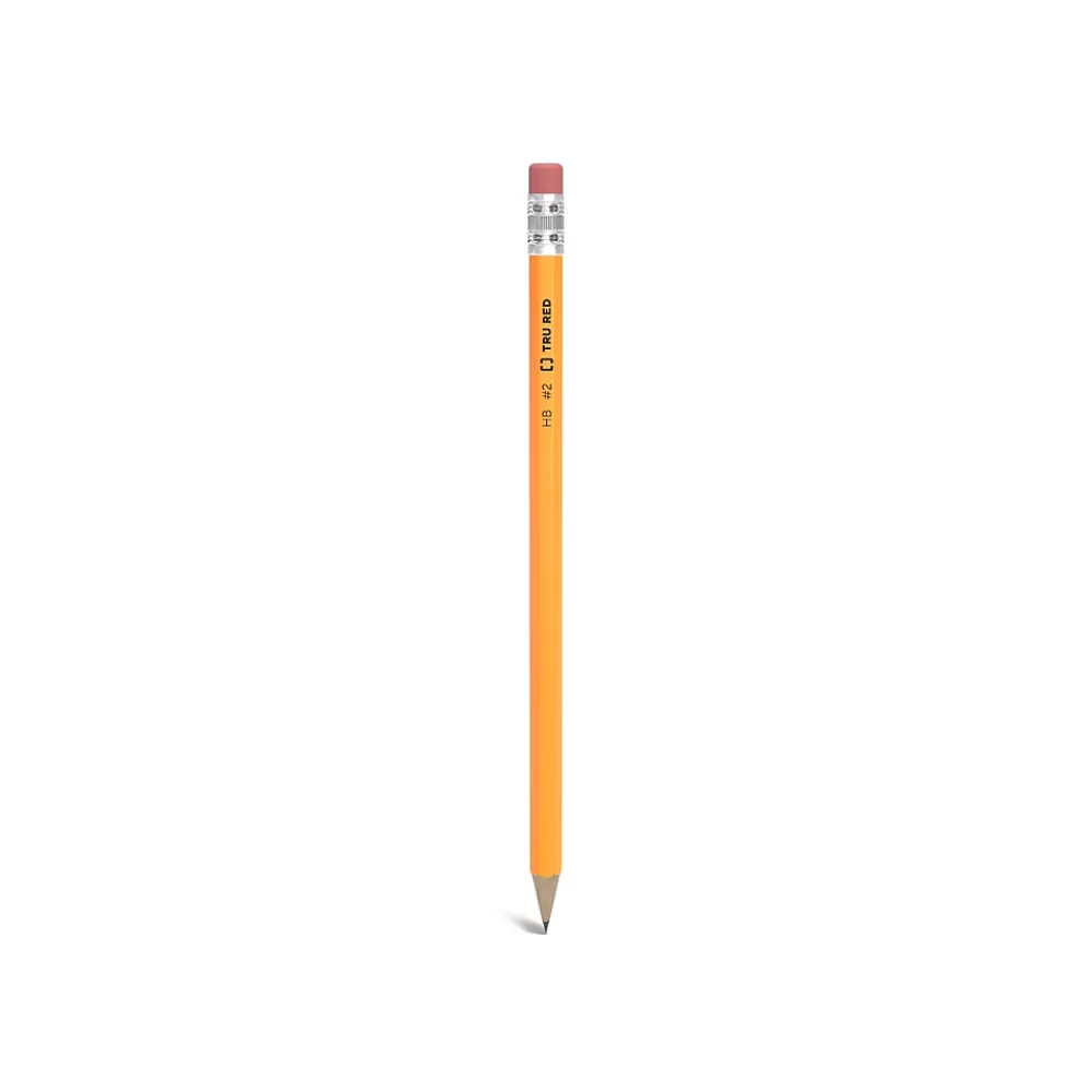 TRU RED Pencils<™ Pre-Sharpened Wooden Pencil, 2.2mm, #2 Medium Lead, 48/Pack (TR58560)