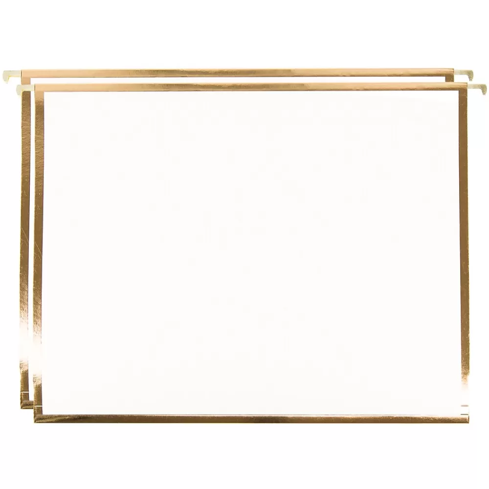 U Brands Hanging File Folders<Classic Heavy Duty Outline Hanging File Folders, Letter Size, Assorted, 6/Pack (3079U04-24)