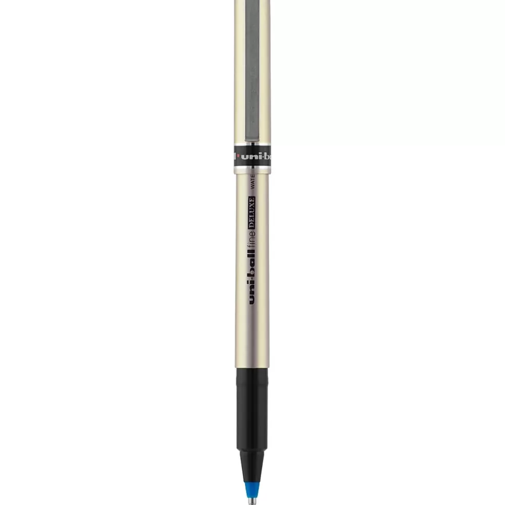 Uni Pens<Deluxe Rollerball Pen,Fine Point, Blue Ink, Dozen (60053)