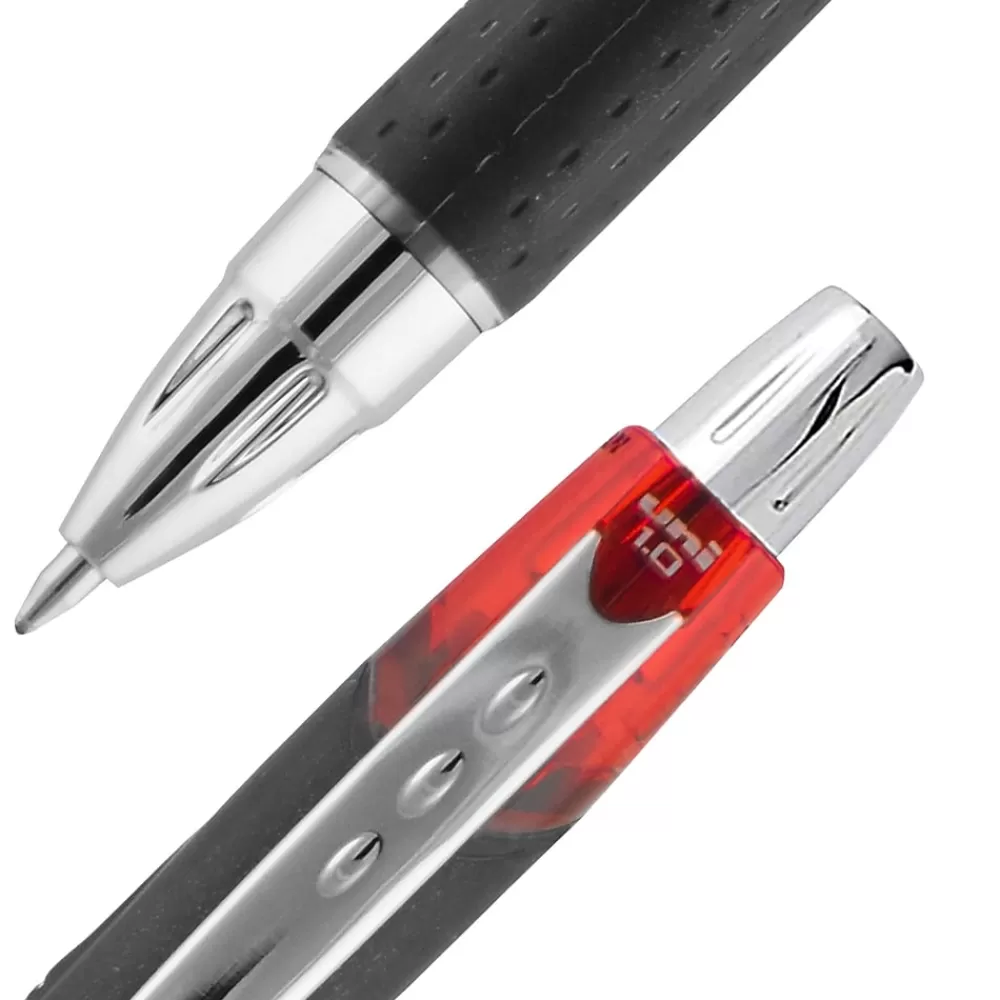 uni-ball Pens<uni Jetstream RT Retractable Ballpoint Pen, Medium Point, 1.0mm, Red Ink, Dozen (73834)