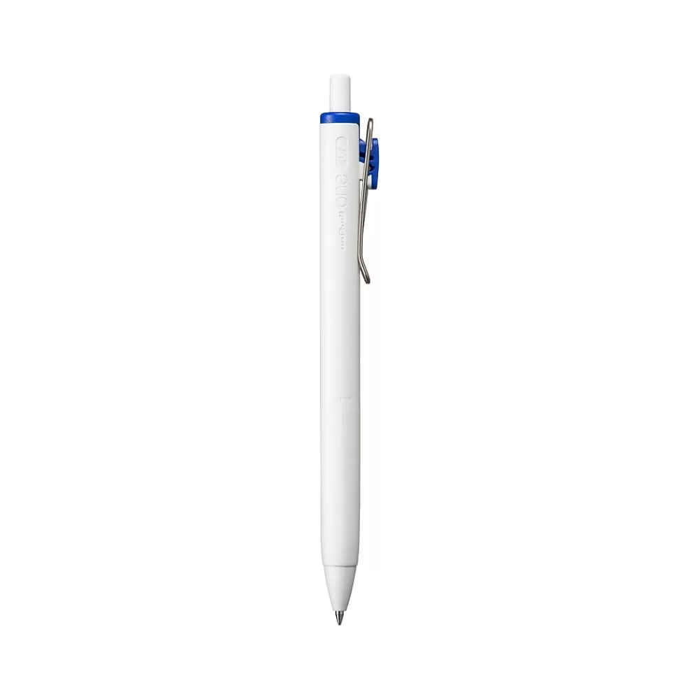 uni-ball Pens<uni one Retractable Gel Pens, Medium Point, 0.7mm, Blue Ink, Dozen (70363)