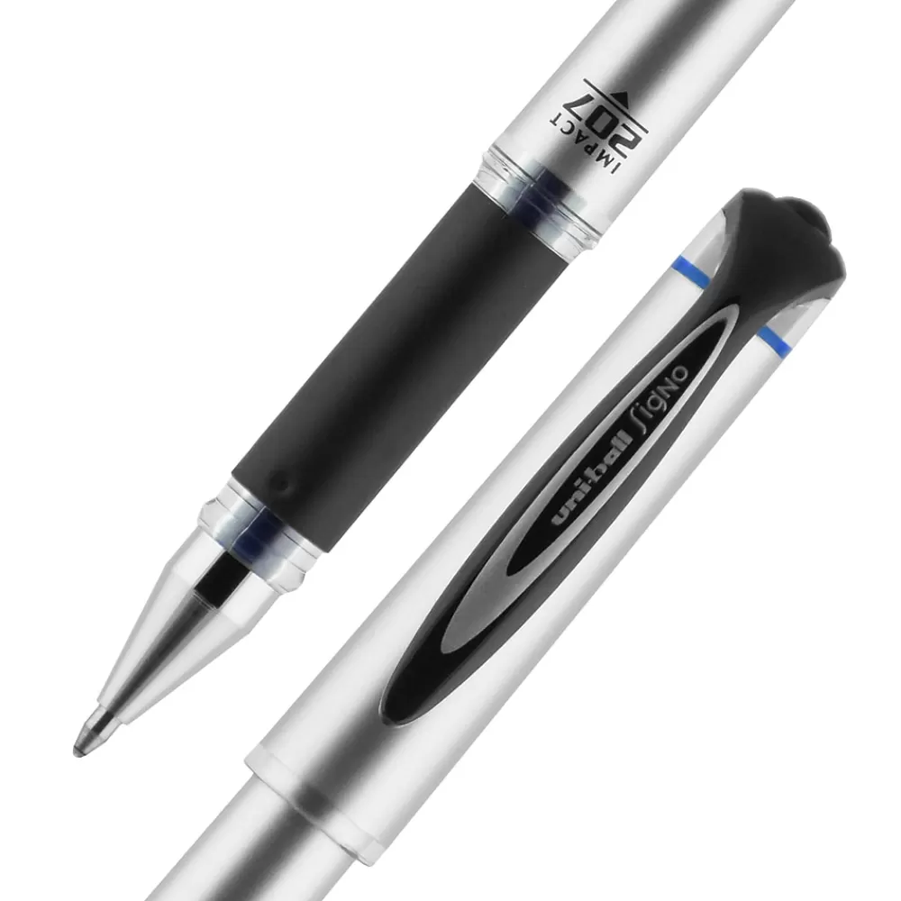 uni-ball Pens<uniball 207 Impact Gel Pens, Bold Point, 1.0mm, Blue Ink (65801)