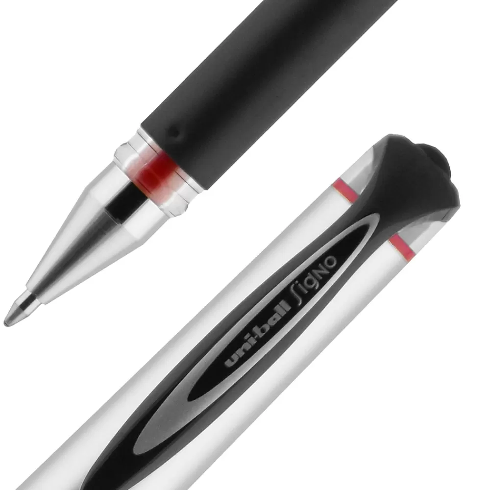 uni-ball Pens<uniball 207 Impact Gel Pens, Bold Point, 1.0mm, Red Ink (65802)