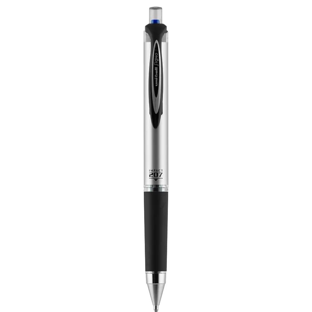 uni-ball Pens<uniball 207 Impact Retractable Gel Pens, Bold Point, 1.0mm, Blue Ink (65871)