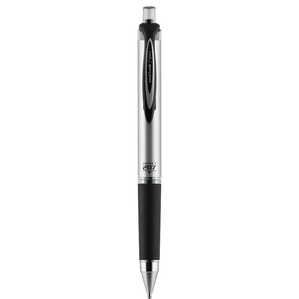 uni-ball Pens<uniball 207 Impact RT Retractable Gel Pens, Bold Point, 1.0mm, Black Ink (65870)