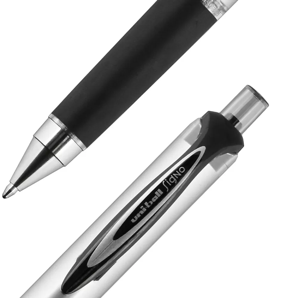 uni-ball Pens<uniball 207 Impact RT Retractable Gel Pens, Bold Point, 1.0mm, Black Ink (65870)