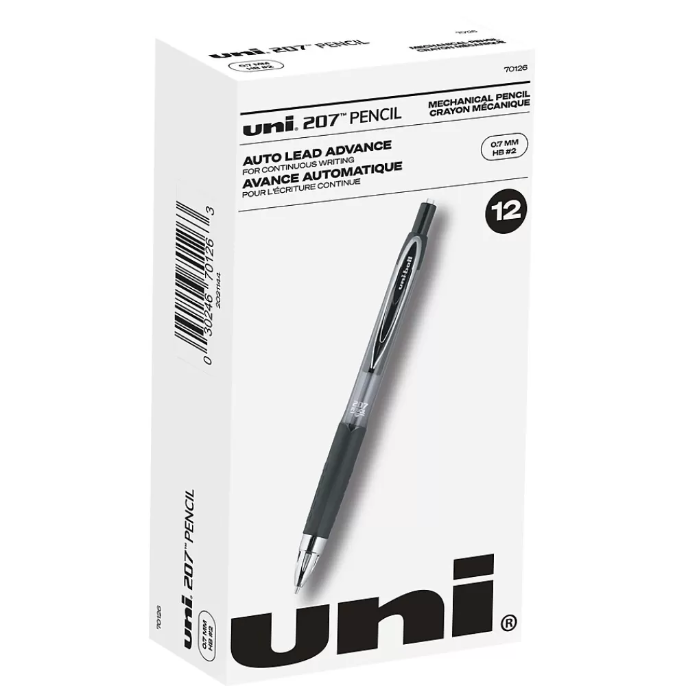 uni-ball Pencils<uniball 207 Mechanical Pencil, 0.7mm, #2 Medium Lead, Dozen (70126)