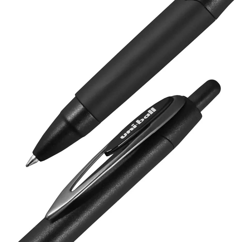 uni-ball Pens<uniball 207 Plus+ Retractable Gel Pens, Medium Point, 0.7mm, Black Ink, 12/Pack (70462)