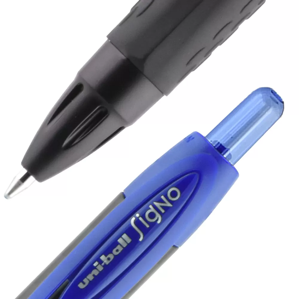 uni-ball Pens<uniball 307 Retractable Gel Pens, Medium Point, 0.7mm, Blue Ink, 3/Pack (1927593)