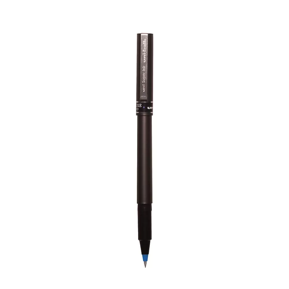 uni-ball Pens<uniball Deluxe Rollerball Pen, Micro Point, 0.5mm, Blue Ink (60027)