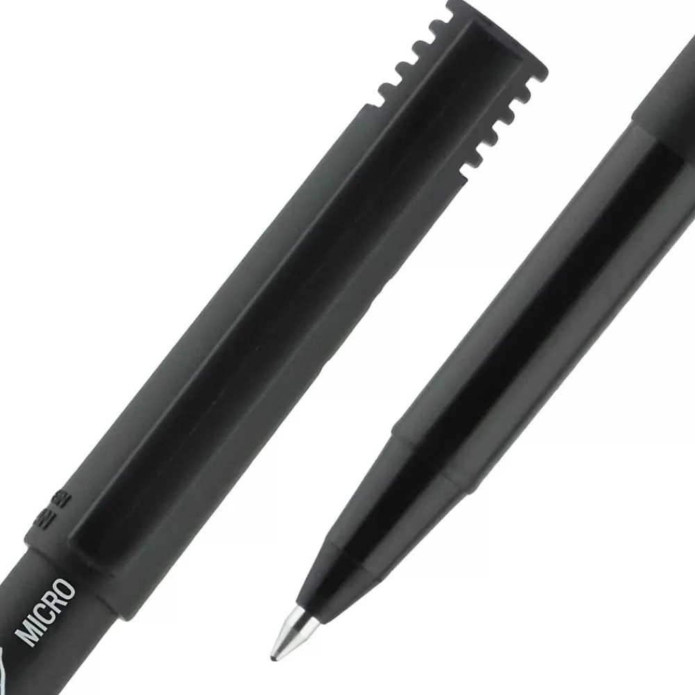 uni-ball Pens<uniball Onyx Rollerball Pens, Micro Point, 0.5mm, Black Ink, Dozen (60040)