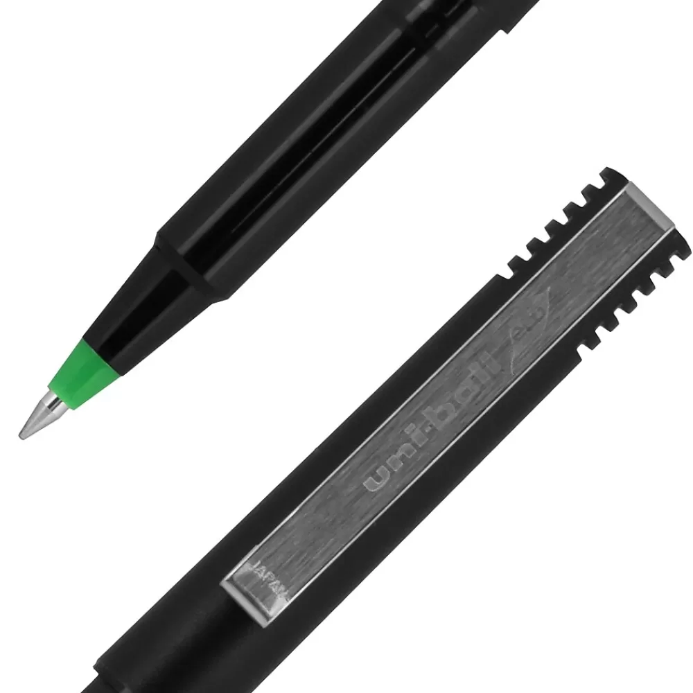 Uni Pens<ball Roller Pen, Micro Point, 0.5mm, Green Ink, Dozen (60154)