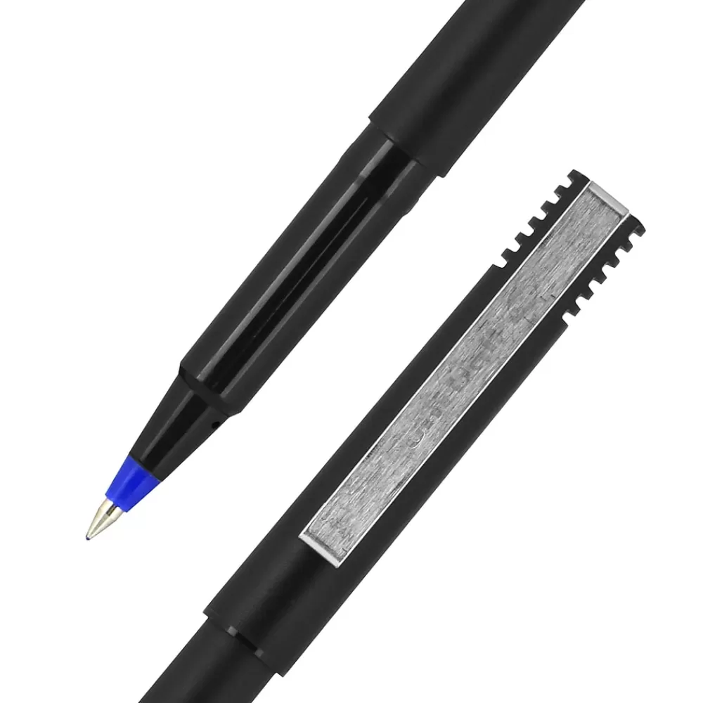 uni-ball Pens<uniball Roller Rollerball Pens, Micro Point, 0.5mm, Blue Ink (60153)