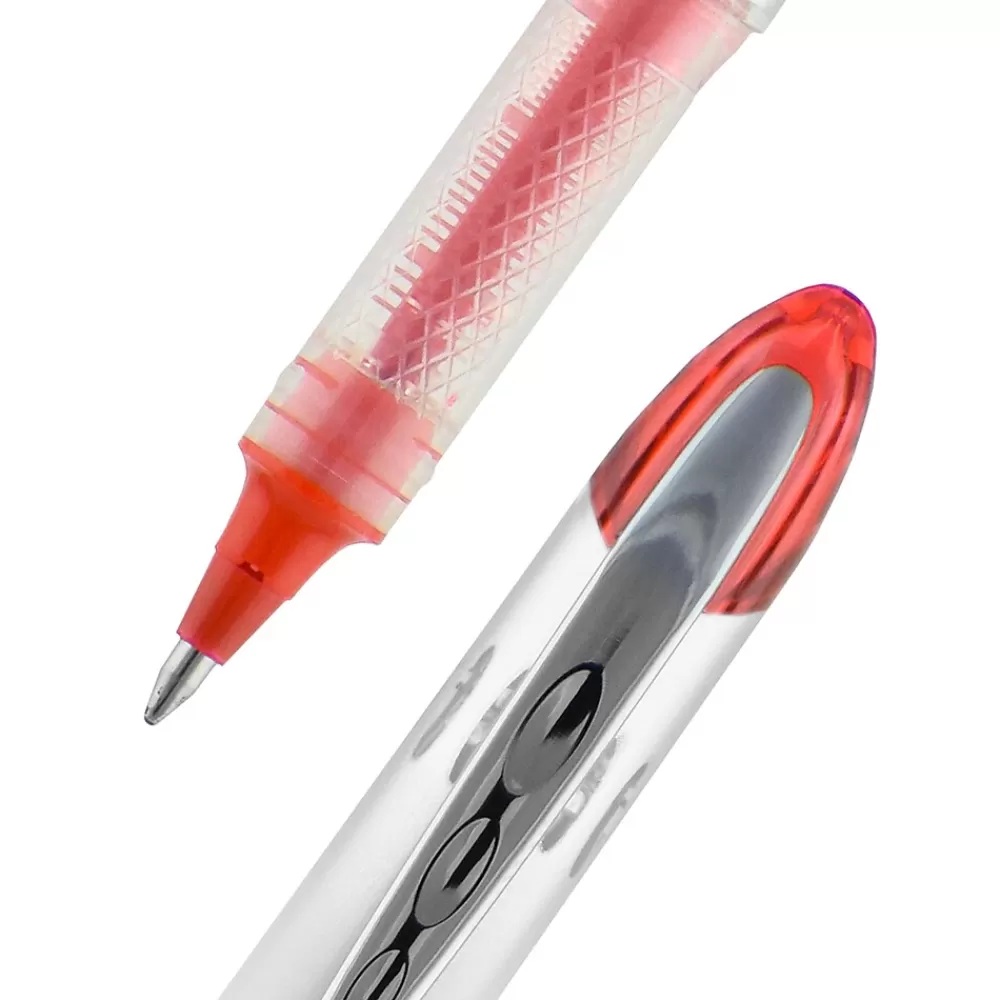 uni-ball Pens<uniball Vision Elite Rollerball Pens, Bold Point, 0.8mm, Red Ink (69023)