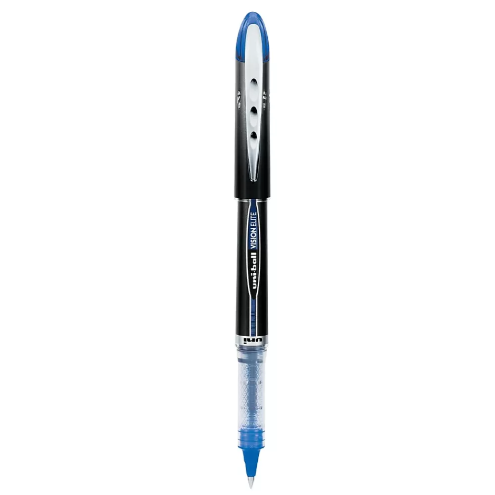 uni-ball Pens<uniball Vision Elite Rollerball Pens, Micro Point, 0.5mm, Blue Ink (69021)