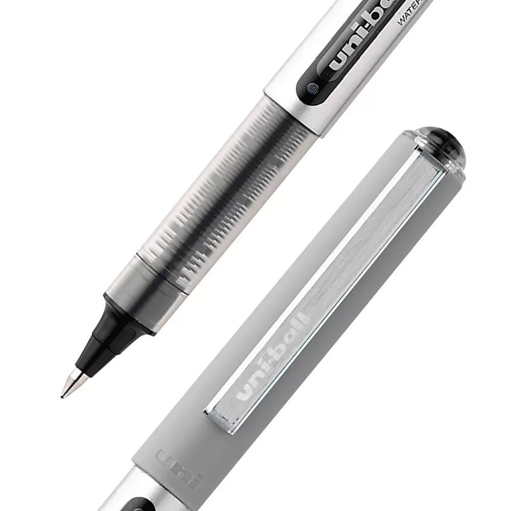 uni-ball Pens<uniball Vision Rollerball Pens, Fine Point, 0.7mm, Black Ink, 36/Pack (1921066)