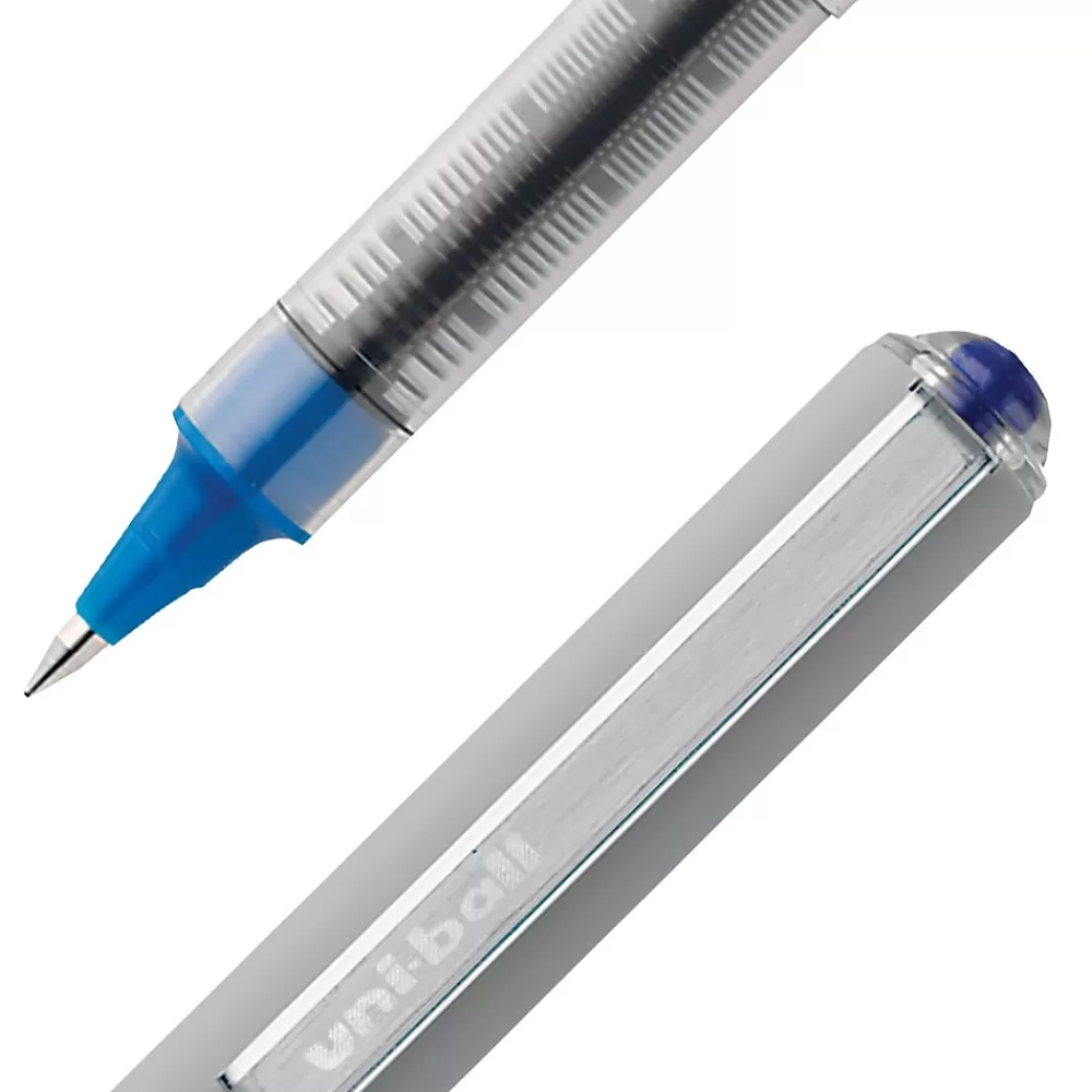 uni-ball Pens<uniball Vision Rollerball Pens, Fine Point, 0.7mm, Blue Ink (60134)