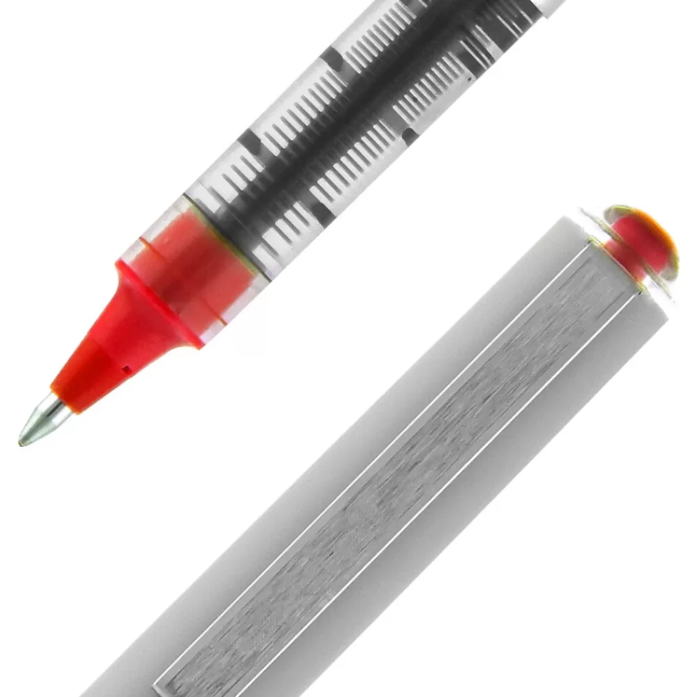 uni-ball Pens<uniball Vision Rollerball Pens, Fine Point, 0.7mm, Red Ink (60139)