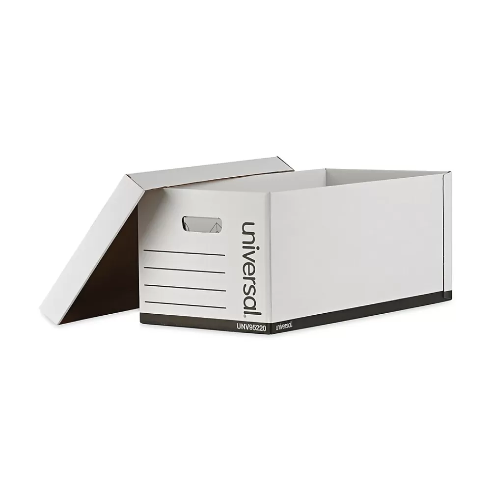 Universal File Storage<Corrugated File Box with Lift Off Lid, 12/Carton (UNV95220)