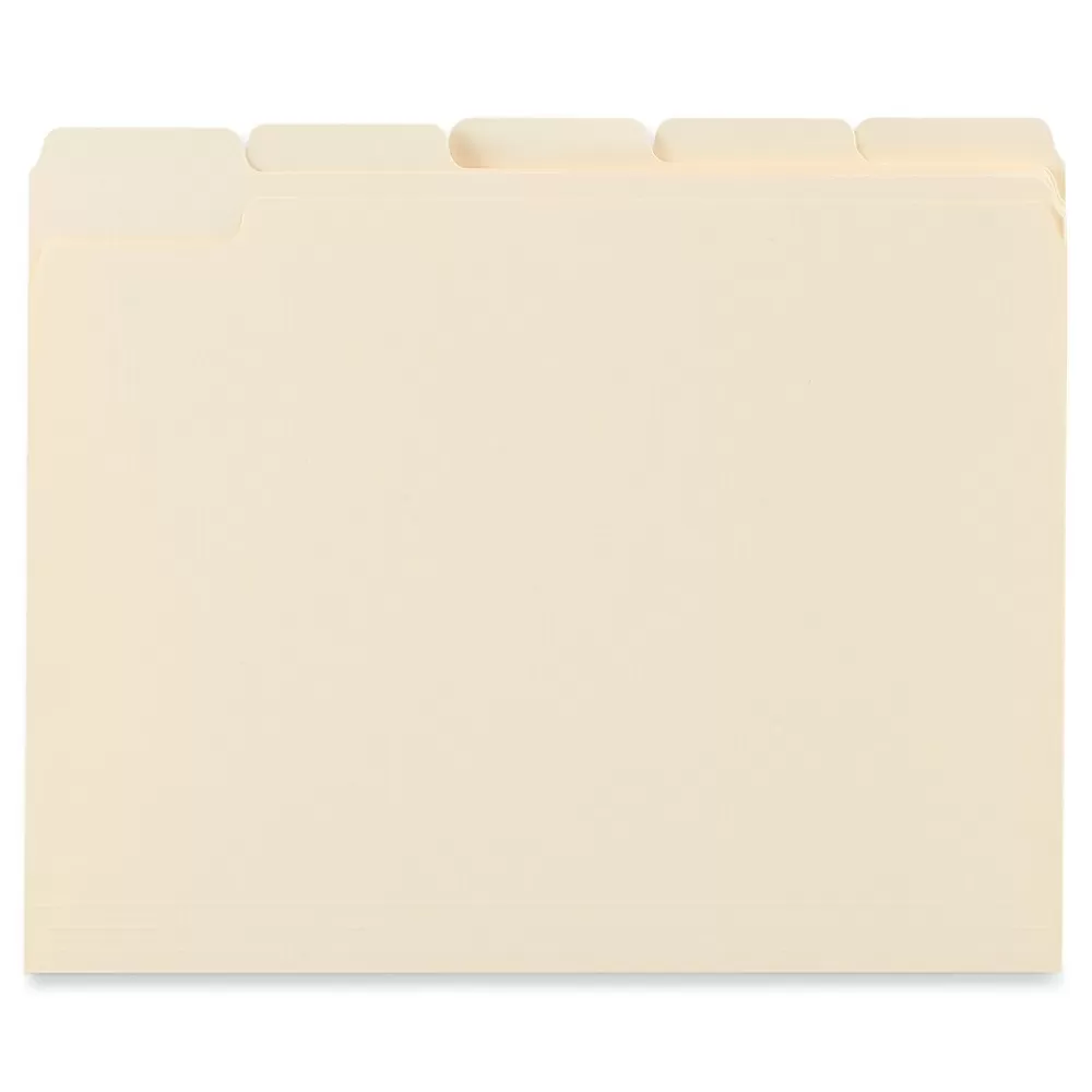 Universal File Folders<File Folder, Straight Cut, Letter Size, Manila, 100/Box (UNV12115)