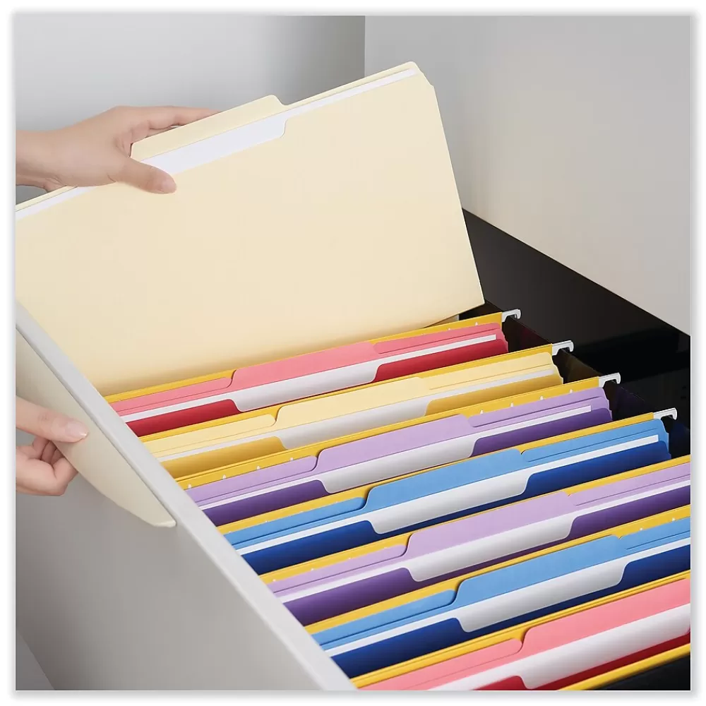 Universal File Folders<File Folder, Straight Cut, Letter Size, Manila, 100/Box (UNV12115)