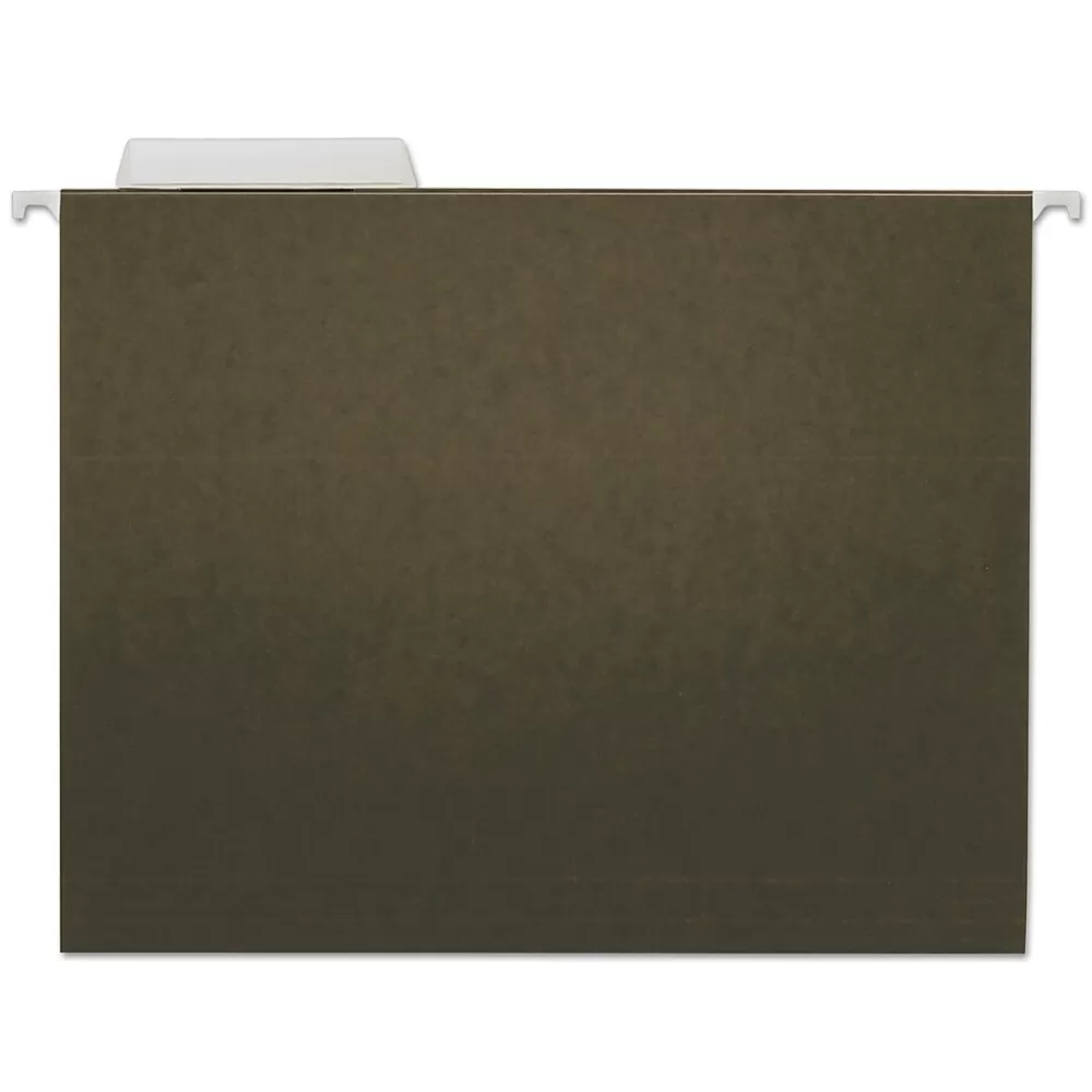 Universal Hanging File Folders<Recycled Hanging File Folder, Letter Size, Standard Green, 25/Box (UNV14113)