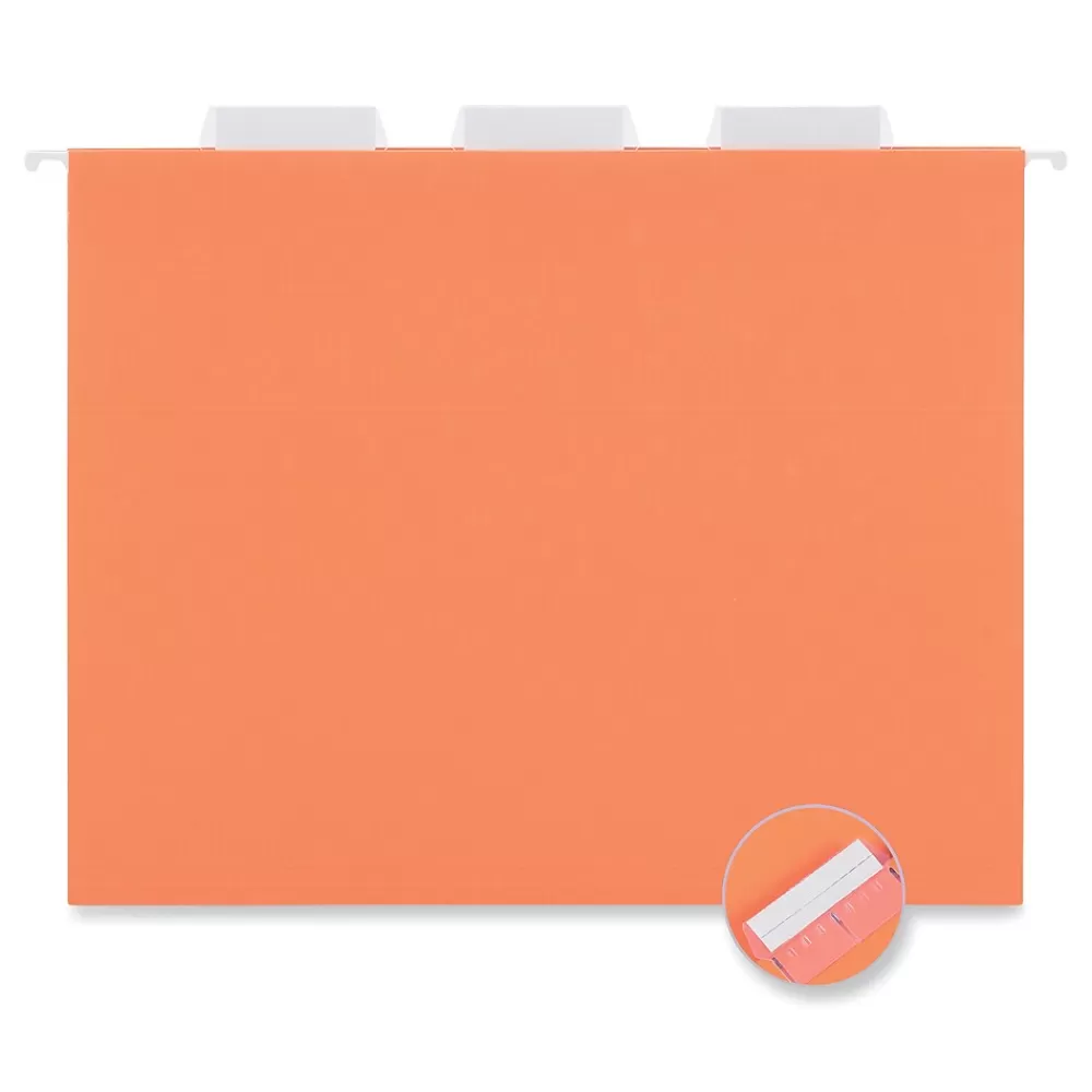 Universal Hanging File Folders<Recycled Hanging File Folders, Letter Size, Assorted Colors, 25/Box (UNV14121)