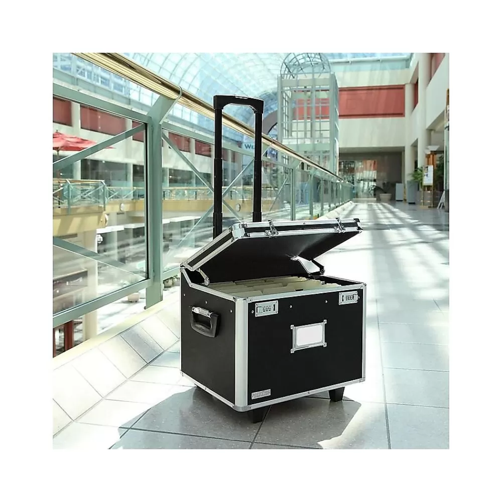 Ideastream File Storage<Vaultz Locking Mobile Chest, Letter/Legal Size, Black (VZ01270)