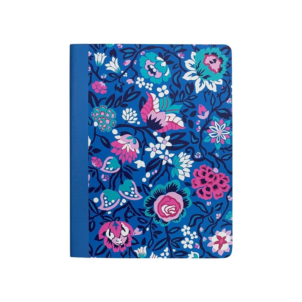 Vera Bradley Composition Notebooks<Bloom Berry Composition Notebooks, 7.5" x 9.75", College Ruled, 80 Sheets, Blue (211163)