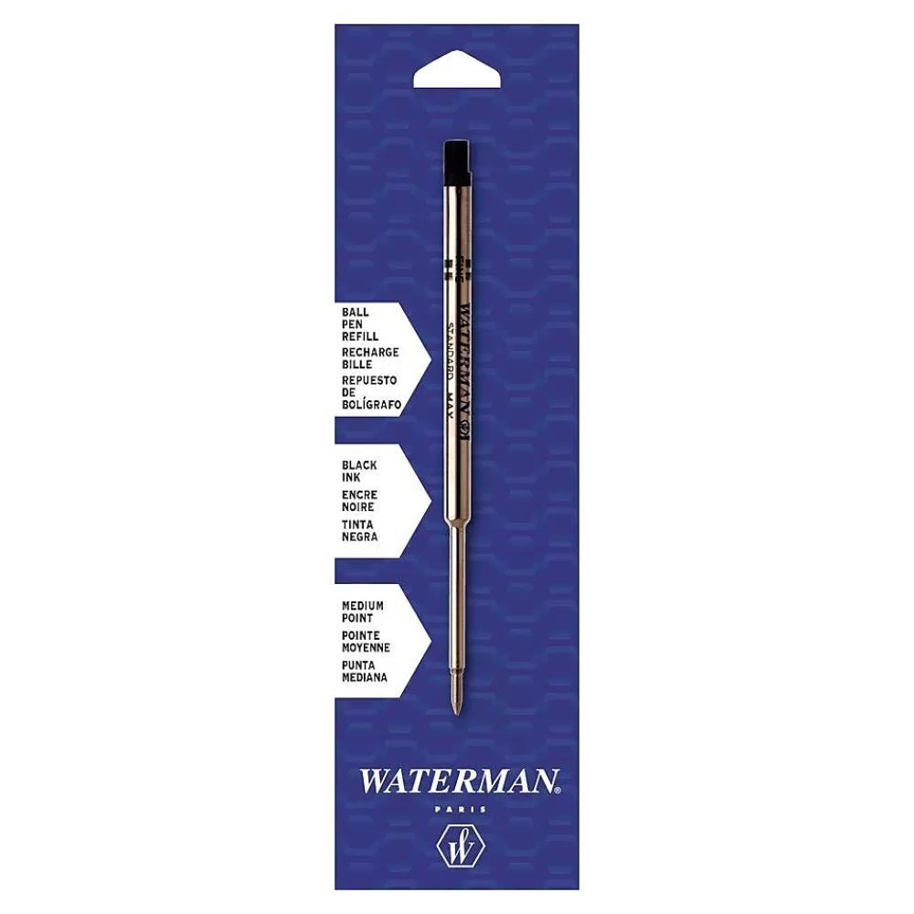 Waterman Pens<Medium Ballpoint Refill For Ballpoint Pens, Black (834254)