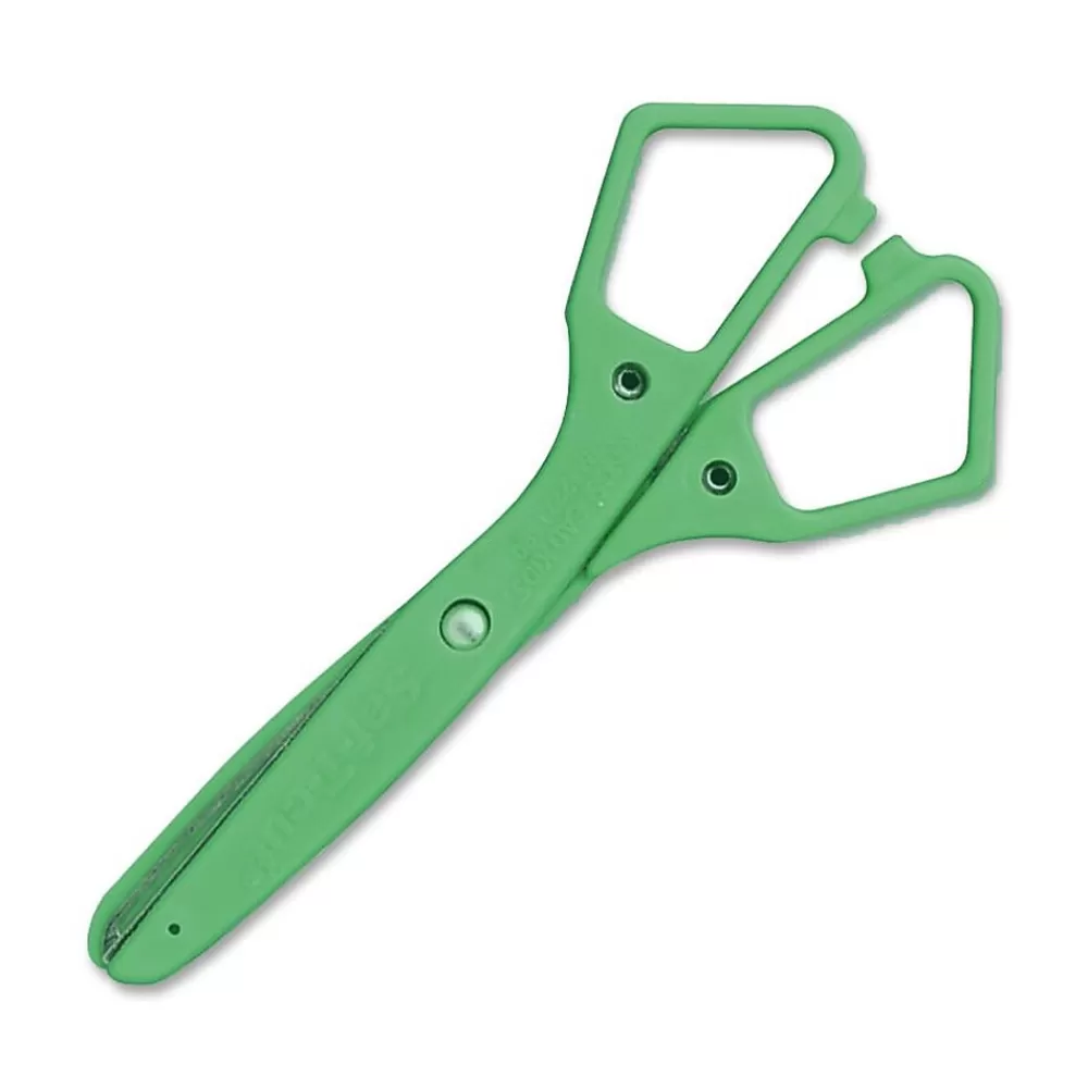 Westcott Scissors<5" Stainless Steel Kid's Scissors, Blunt Tip, Green, 12/Bundle (ACM15515-12)