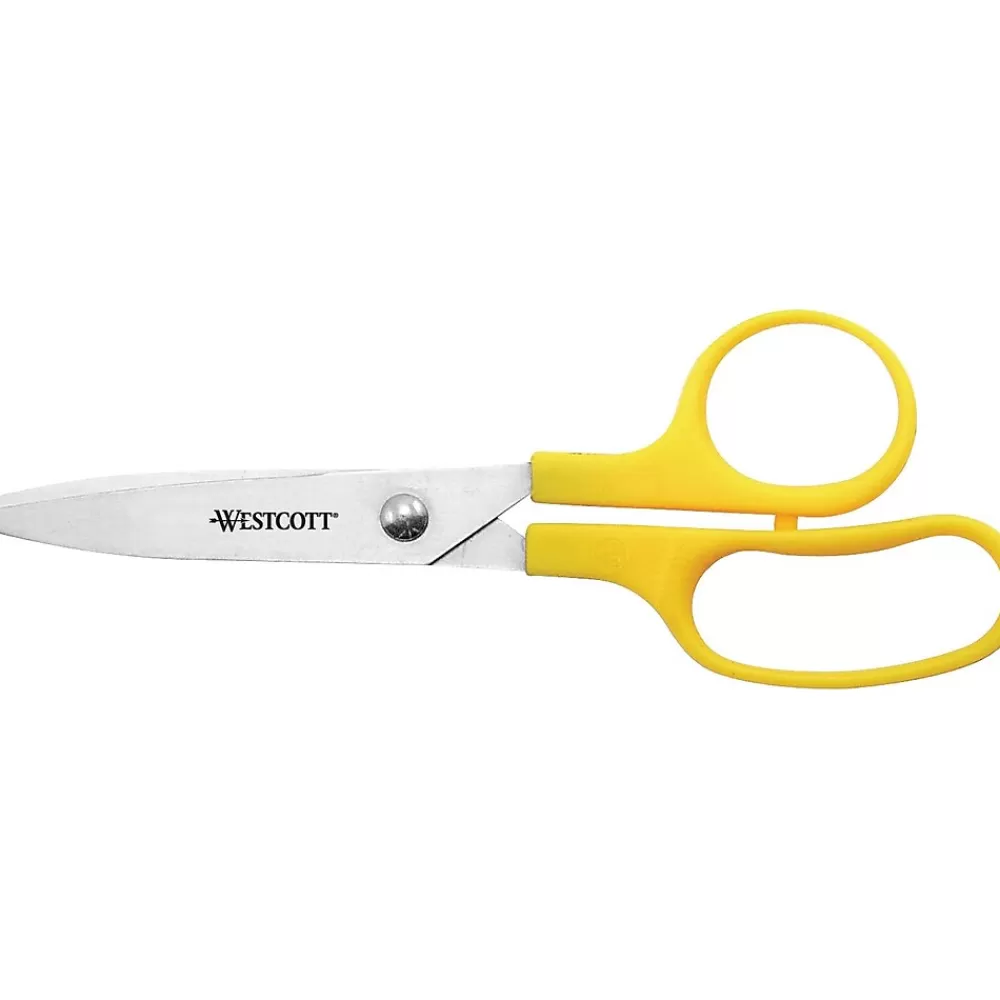 Westcott Scissors<Kleencut 5" Stainless Steel Kid's Scissors, Pointed Tip, Assorted Colors (42515)